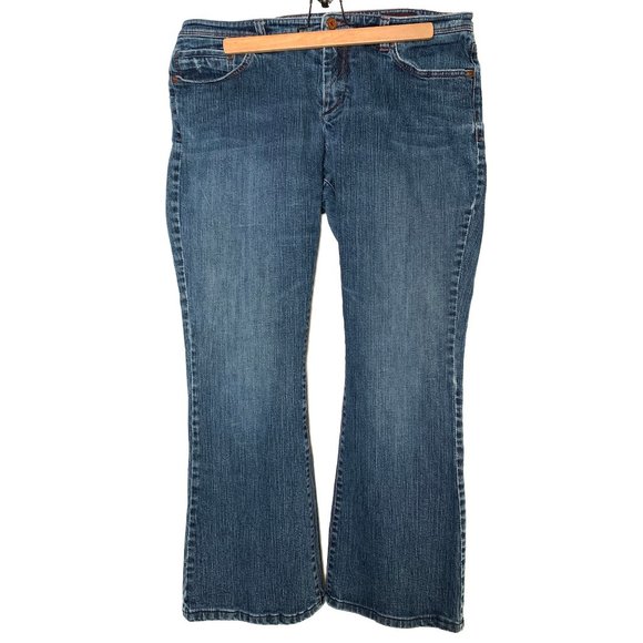 Indigo Palms New York Low Rise Jeans Stretch Flare Leg Womens Size 12S - Picture 1 of 8